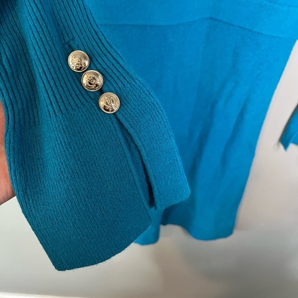 NWT Ann Taylor Ribbed Button Cuff Sweater Dress - Picture 8 of 14